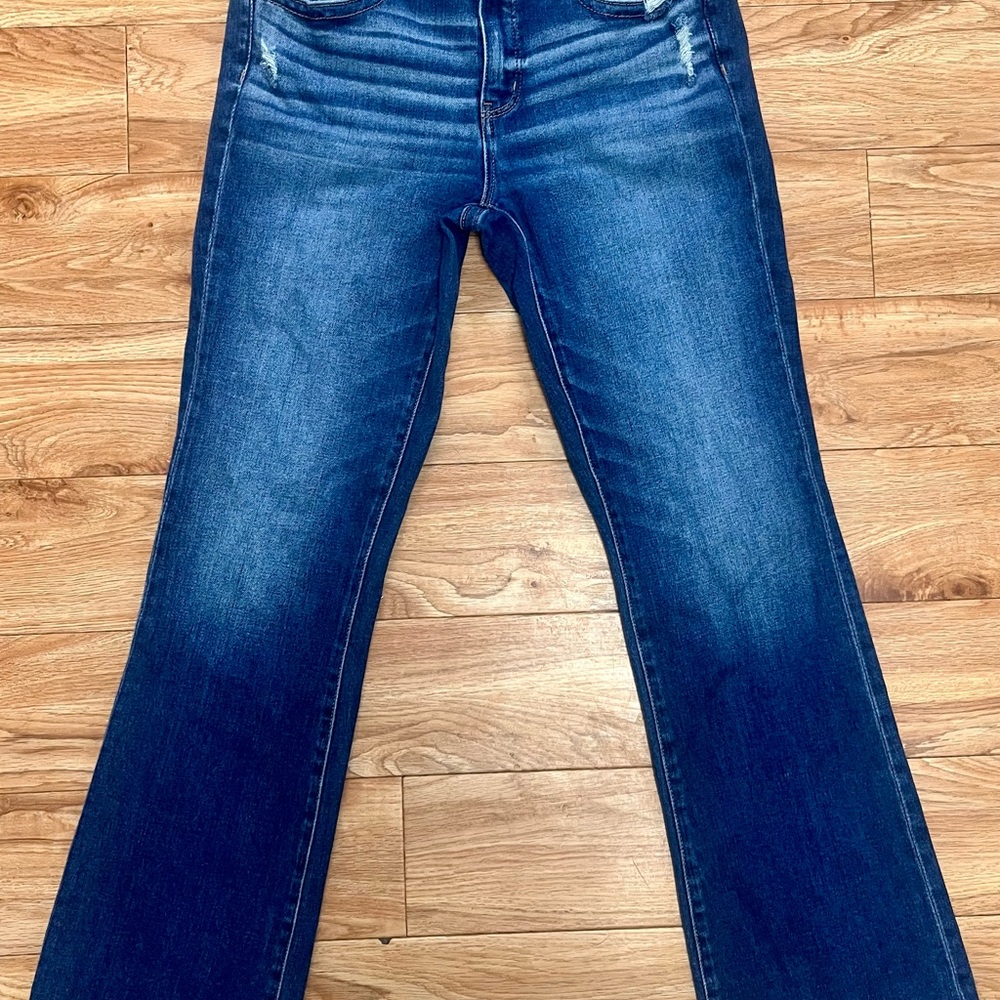 BKE Women's Dark Blue Boot Cut Jeans